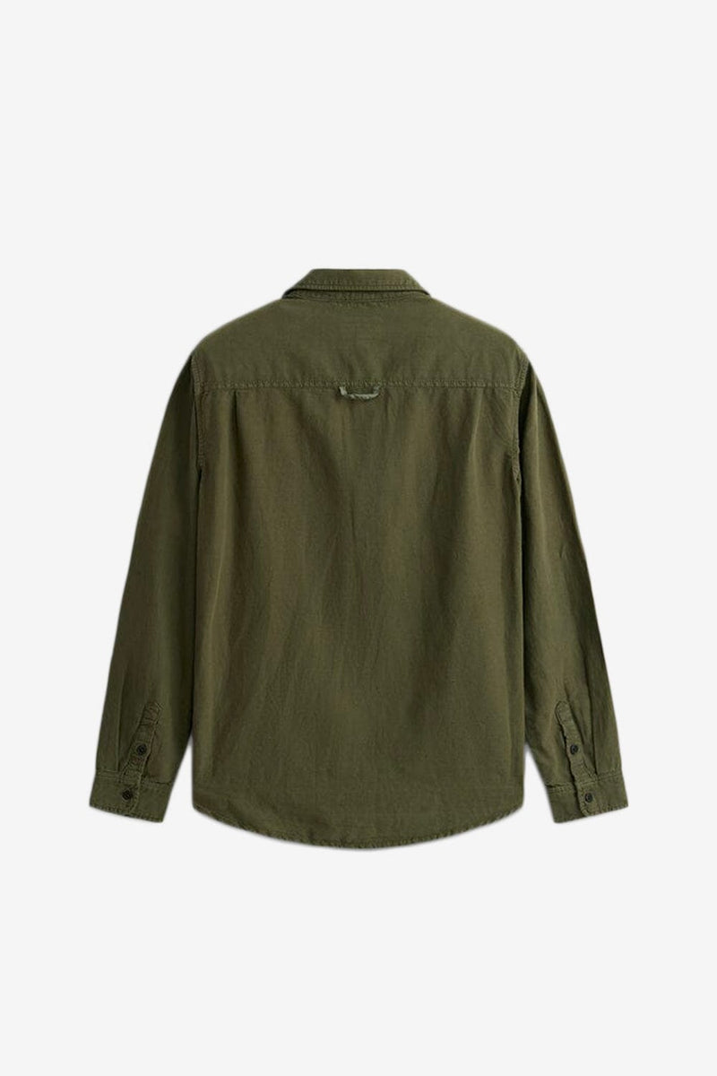 Alpha Industries Long Sleeve Multi Pocket Shirt (Green)