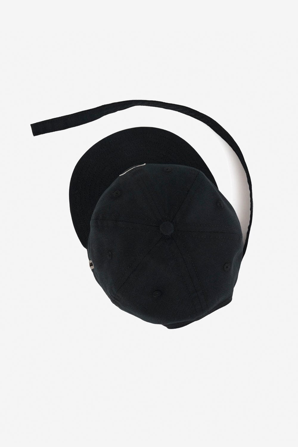 Brain Dead Extended Strap 6 Panel Logohead Hat (Black)
