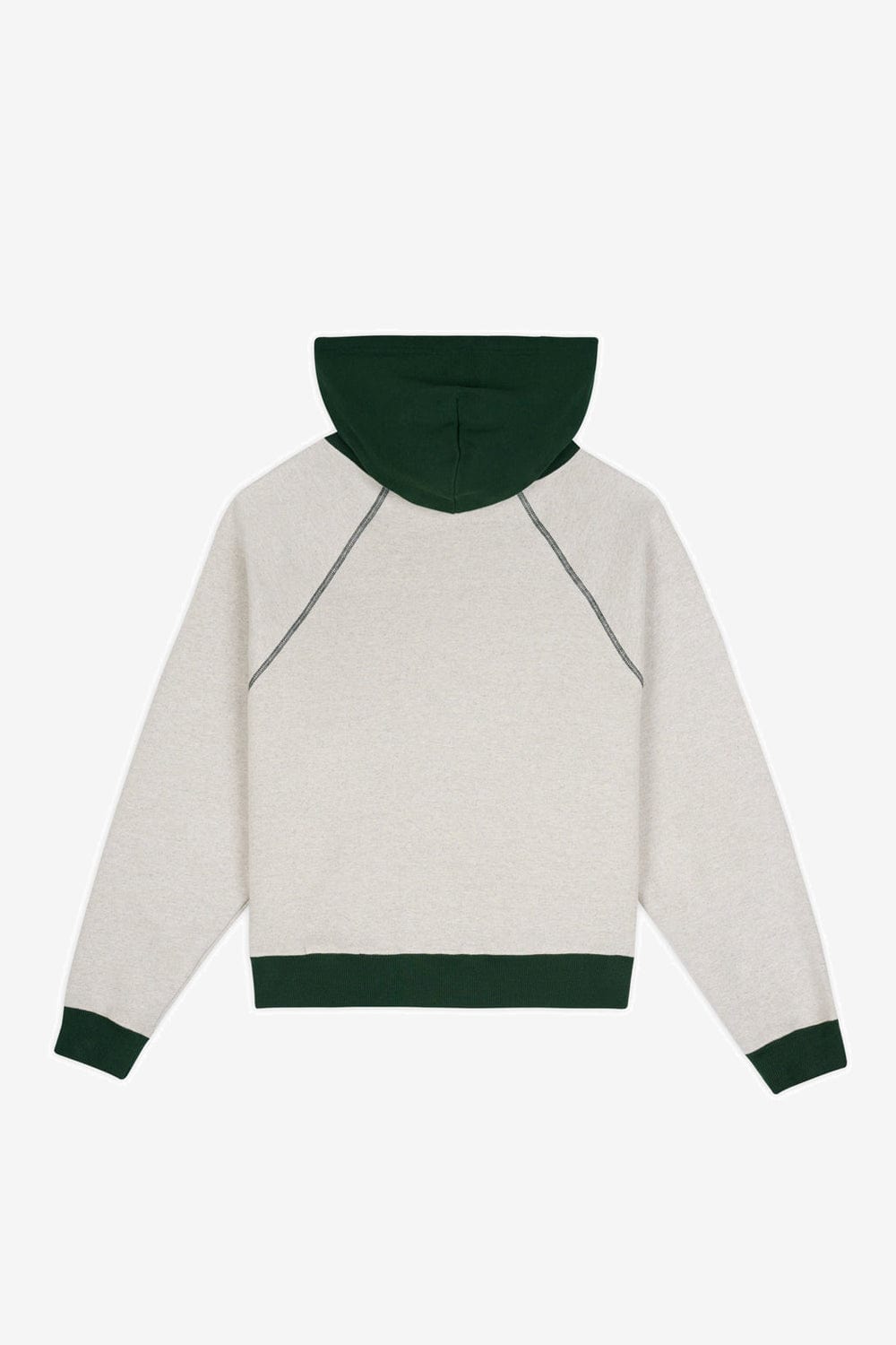 Brain Dead Fleece Logo Head Raglan Hoodie (Oatmeal Green)
