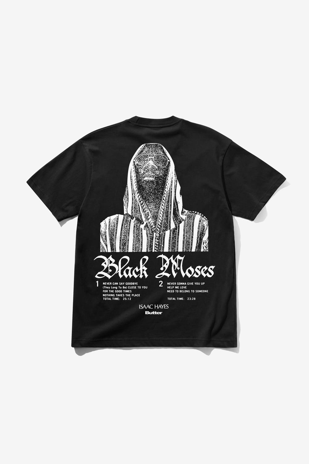 Butter Goods Black Moses Tee (Washed Black)