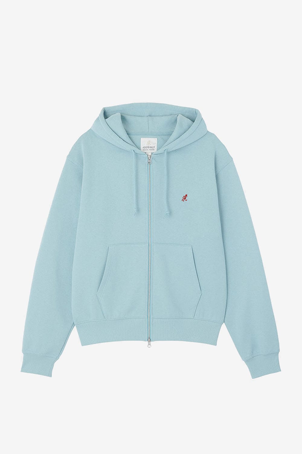 Gramicci One Point Zip Hooded Sweatshirt (Stone Blue)