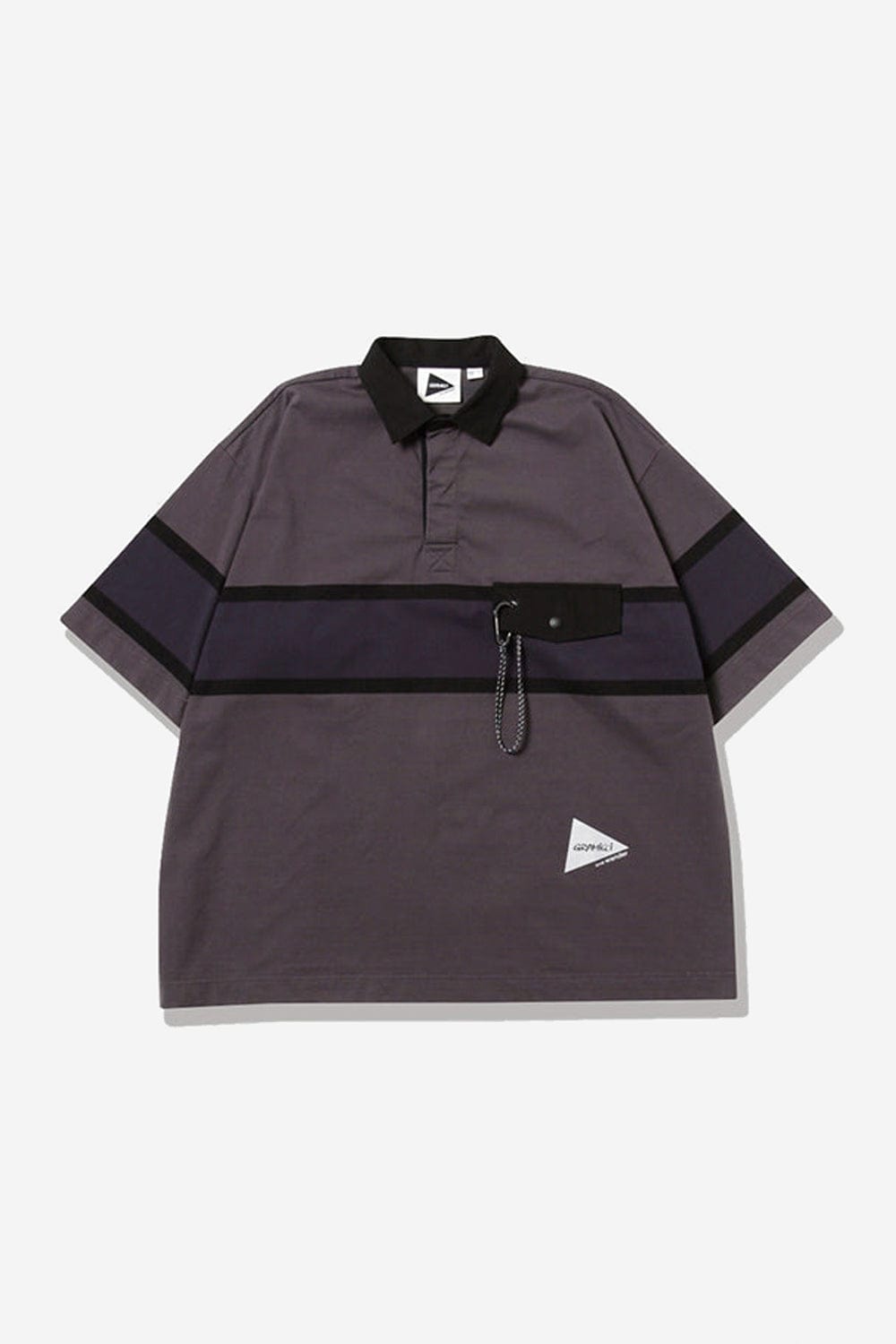 Gramicci x and wander Tech Rugby Shirt (Charcoal)