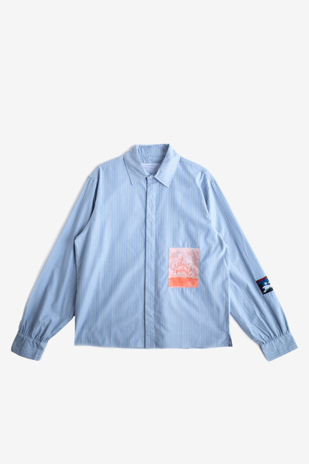 Jungles Flaming Dolphin Business Shirt (Blue)