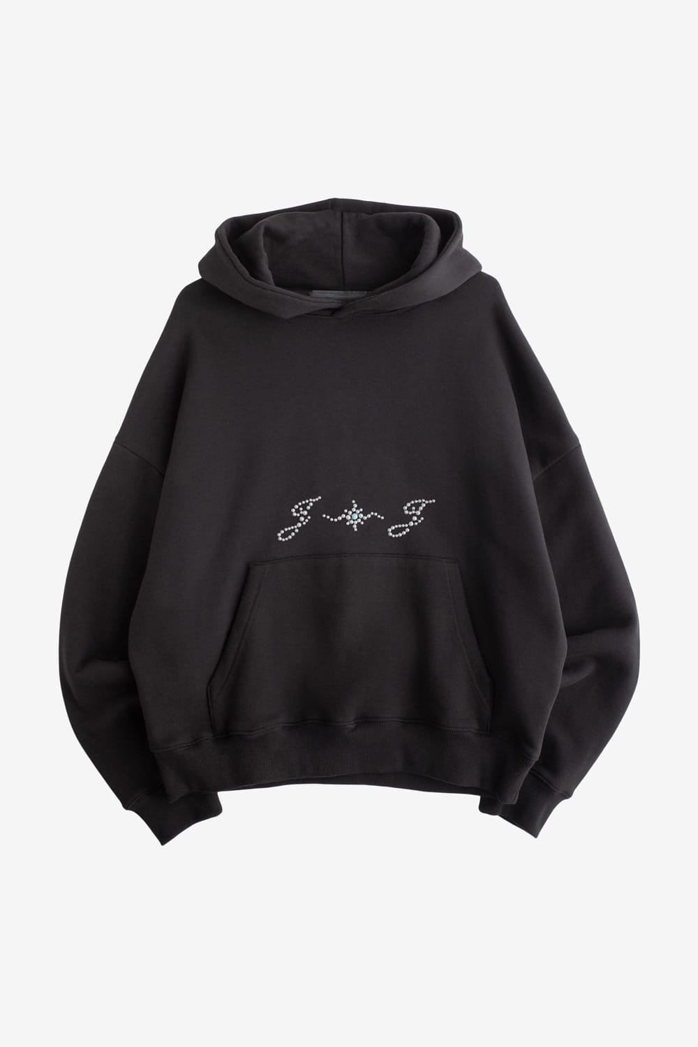 Jungles Jungles Pearl Beaded Hoodie (Black)