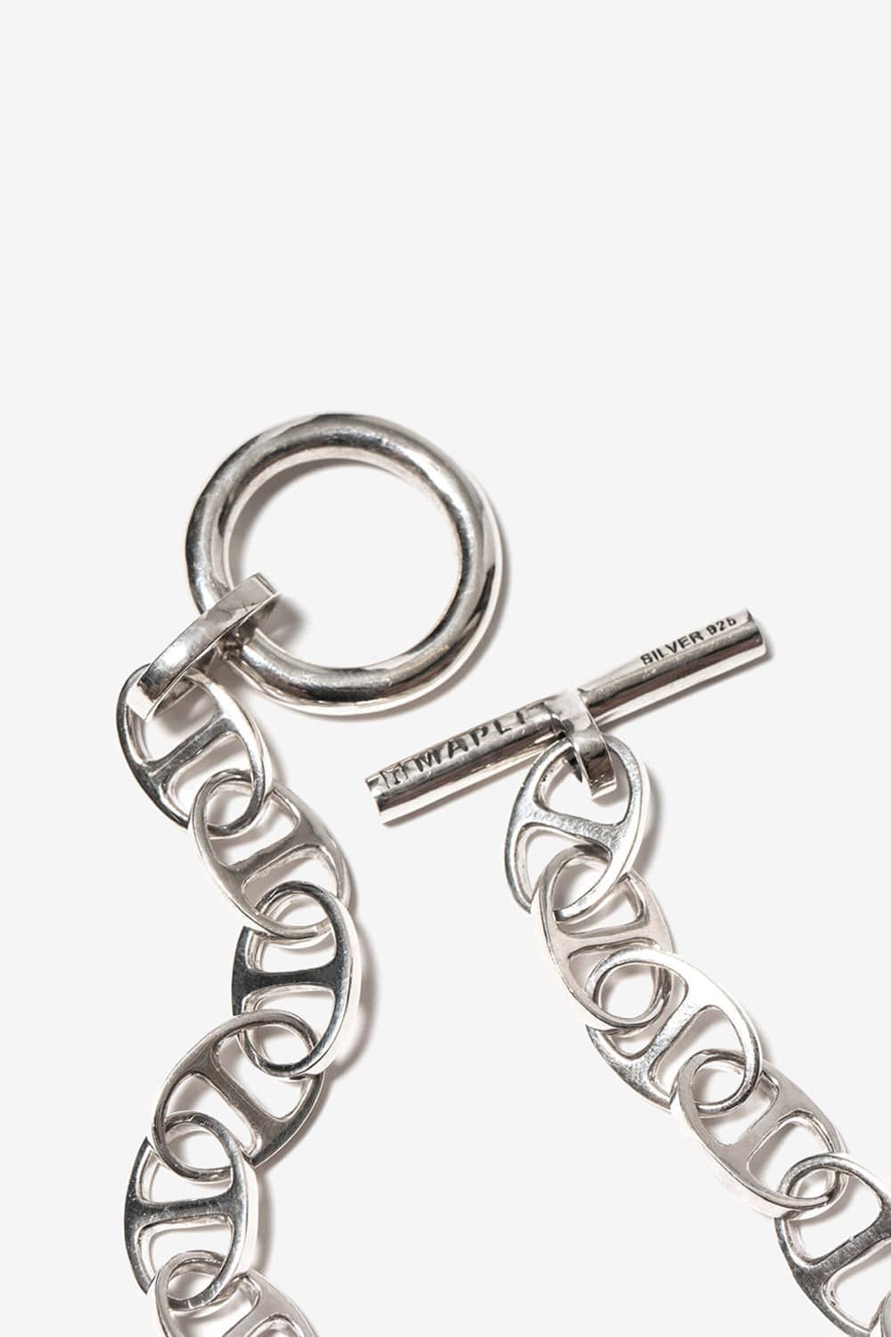 Maple Chain Link Necklace 10mm (Silver)