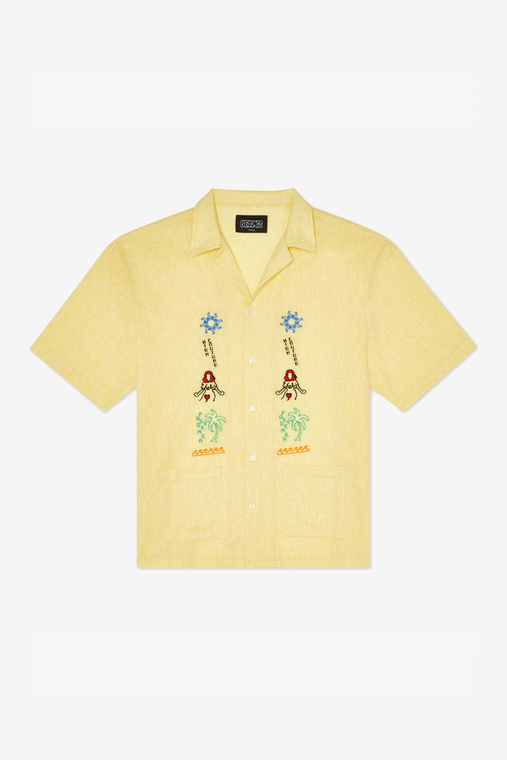 Pas De Mer Postcard Shirt (Light Yellow)