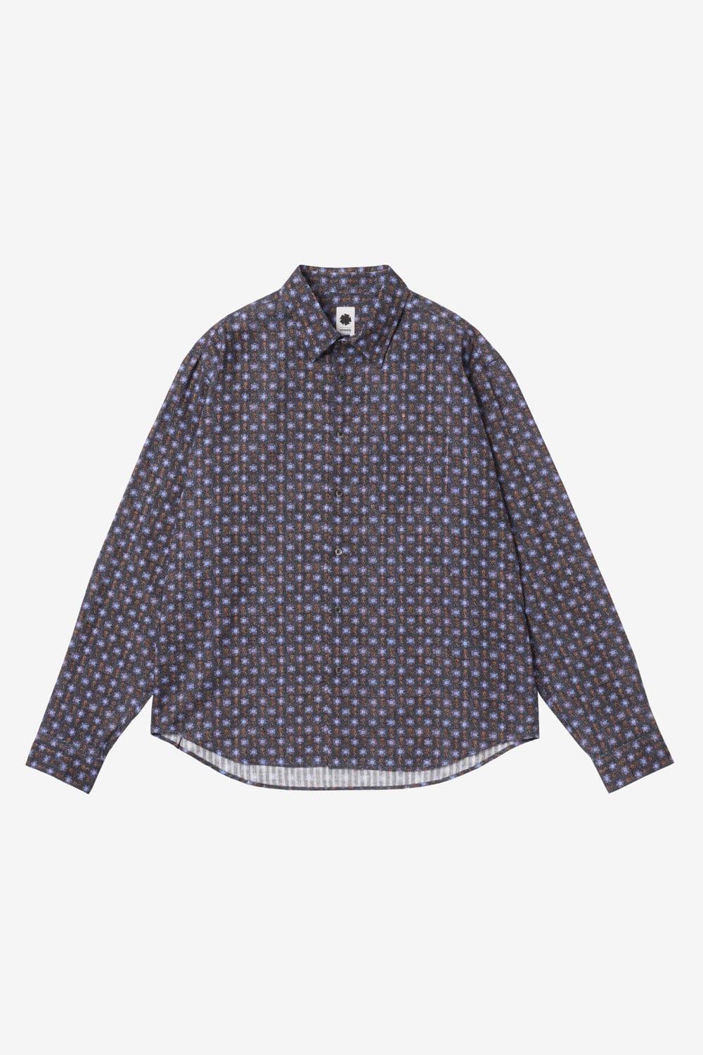 vowels Floral Dobby Shirt (Blue)