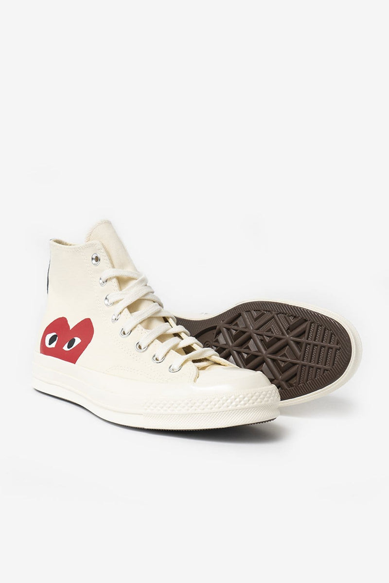 COMME des GARCONS PLAY Converse Chuck Taylor All Star '70 Hi (White)
