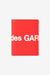 COMME des GARCONS Wallet Huge Logo Fold Wallet (Red)