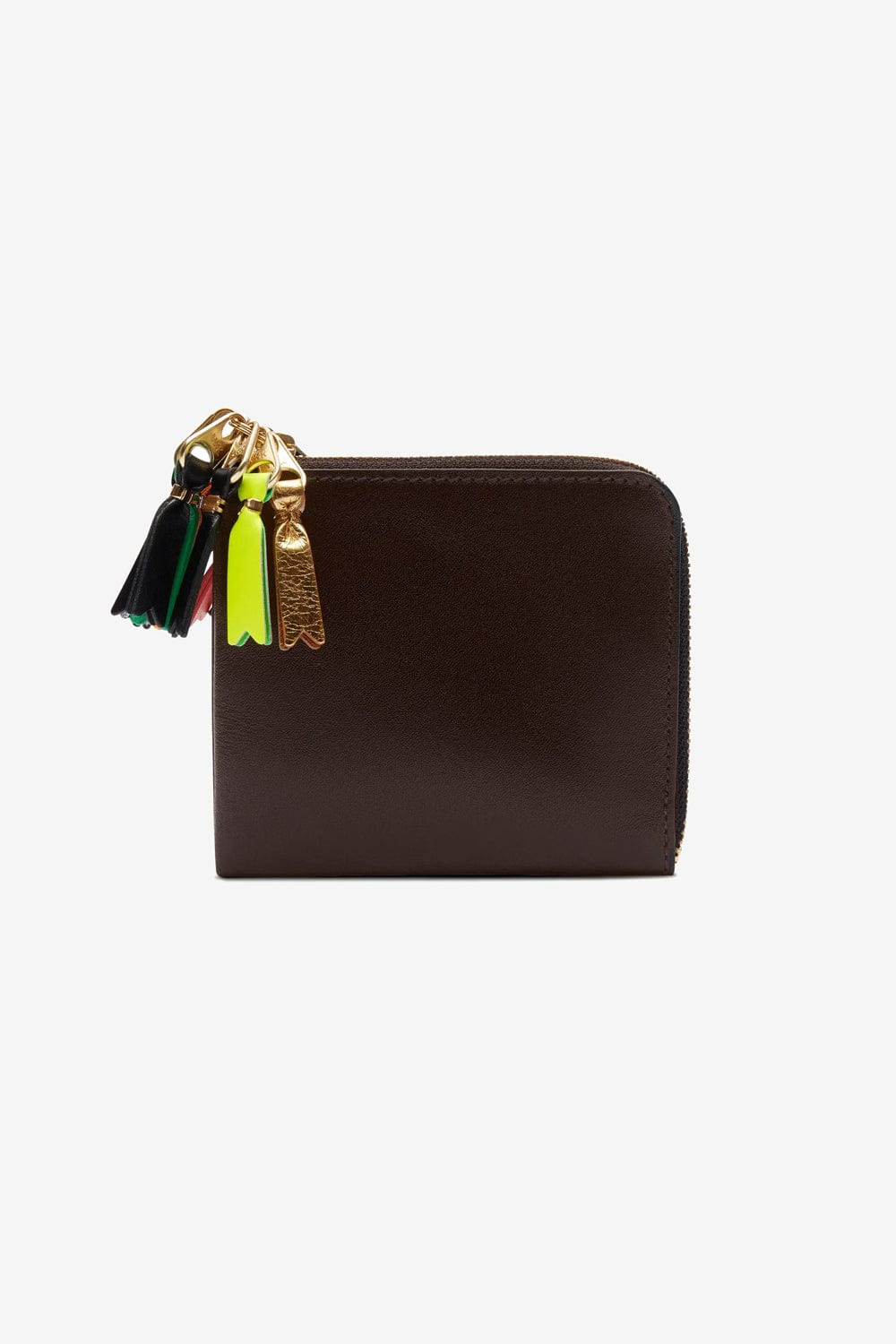 COMME des GARCONS WALLET SA3100ZP Zipper Pull Wallet (Brown)