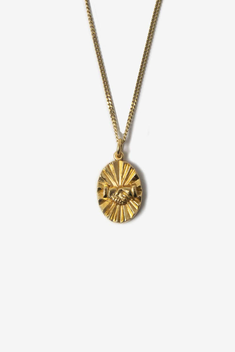 Commonwealth Handshake Necklace (Gold)
