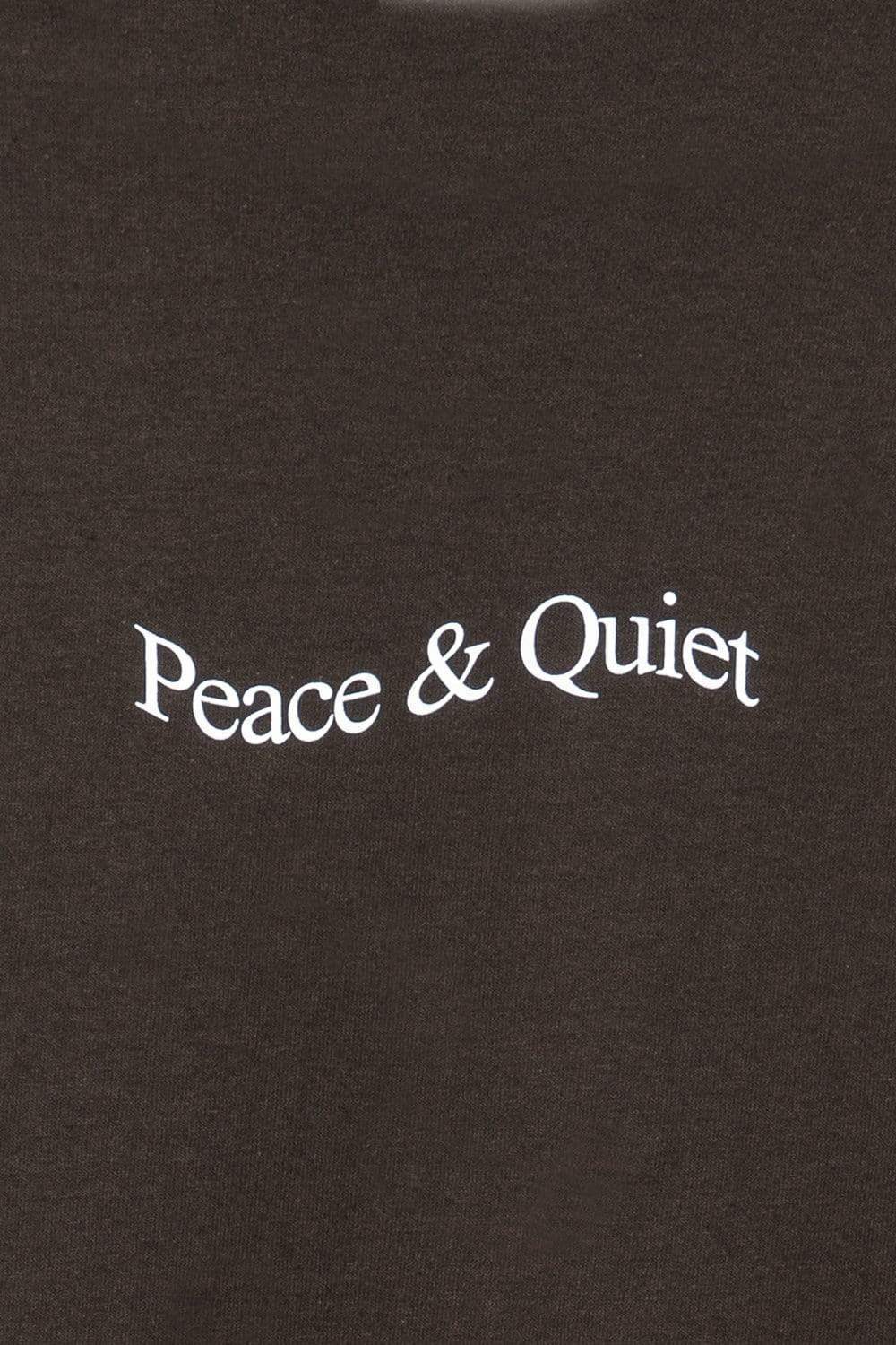Museum of Peace & Quiet Wordmark Longsleeve Tee (Brown)