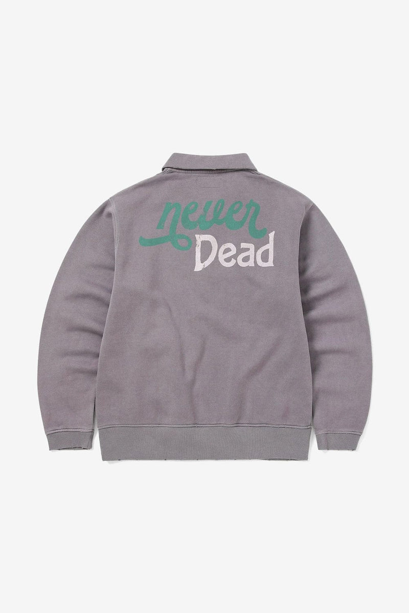 Grateful Dead Half Zip Polo Sweatshirt