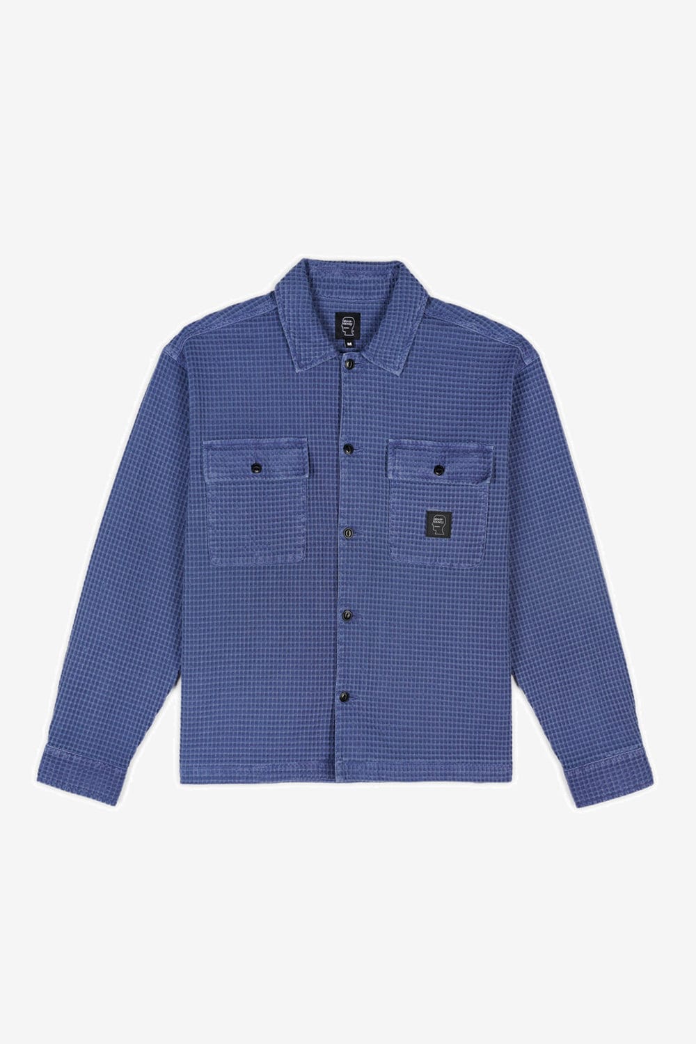 Waffle Button Front Shirt