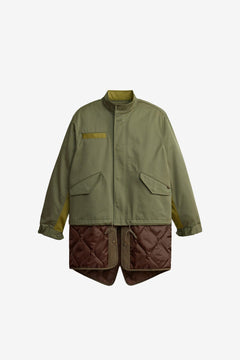 ODJ CHIEN66キルティングテーラードM 金B alpha-industries-m-65-long-