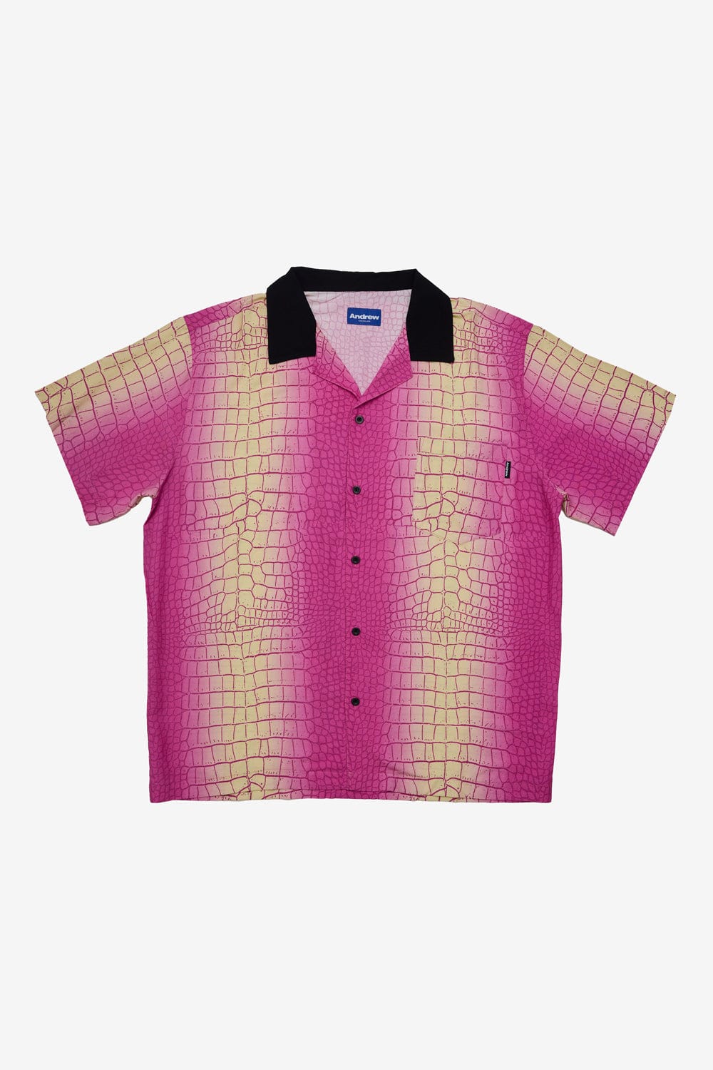 Andrew Krokodil Button Up (Miami Pink)