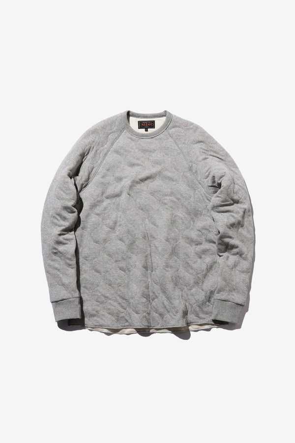 beams-plus-mil-quilt-crew-grey