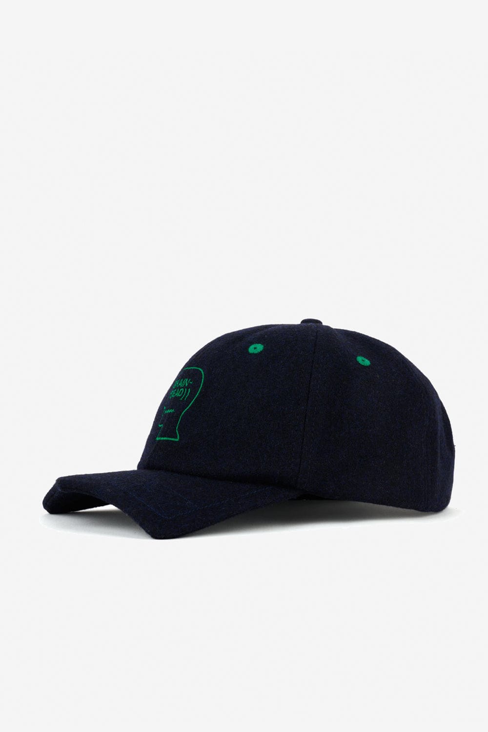Brain Dead Batwing Logohead Flannel Hat (Navy)
