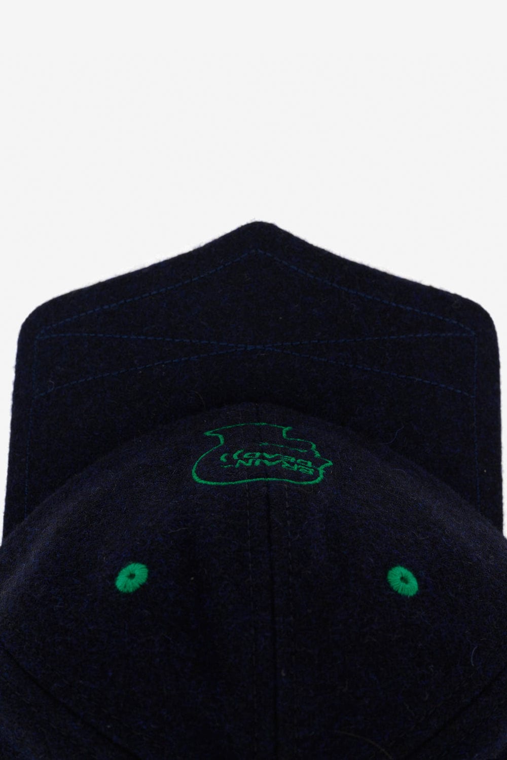 Brain Dead Batwing Logohead Flannel Hat (Navy)