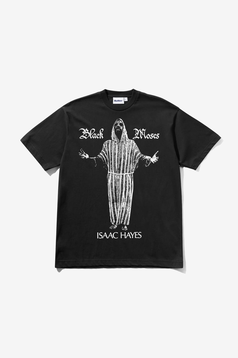 Butter Goods Black Moses Tee (Washed Black)