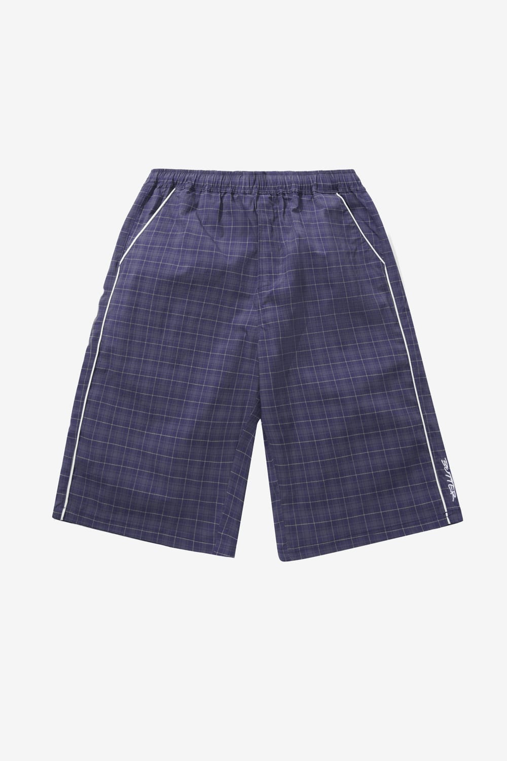 Butter Goods Main Shorts (Navy Plaid)