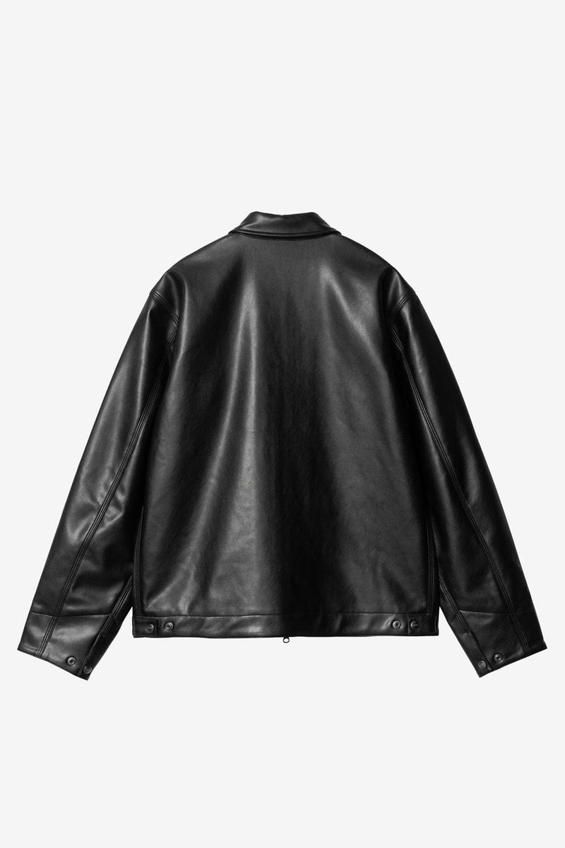 Carhartt WIP Detroit Jacket (Black PU Leather)