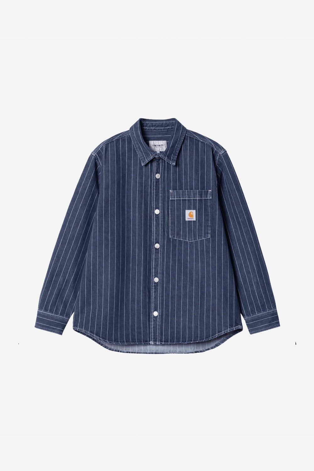 Carhartt WIP Orlean Stripe Shirt Jacket (Blue/White)