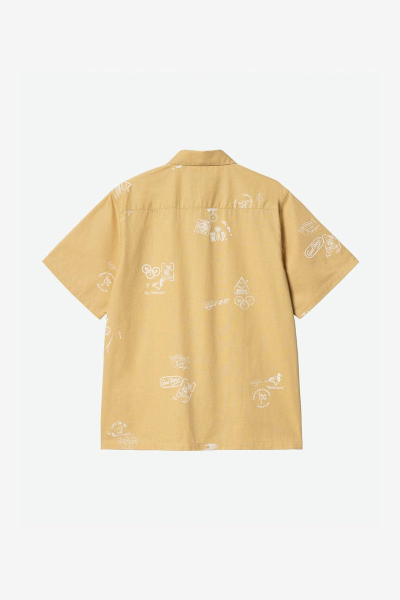 Carhartt WIP Stamp Shirt (Stamp Print/Bourbon)