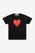 COMME des GARCONS PLAY T112 Large Heart Tee (Black)