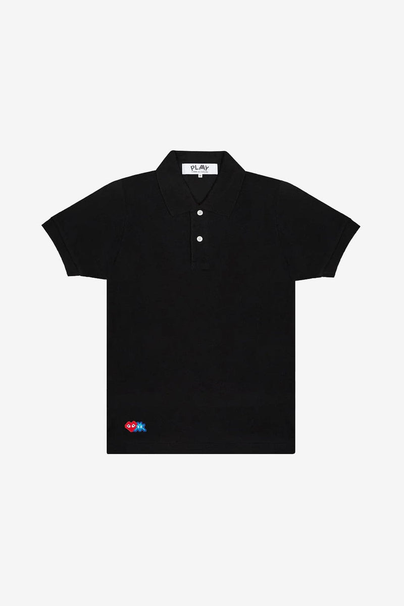 COMME des GARCONS PLAY T336 Invader Polo Shirt (Black)