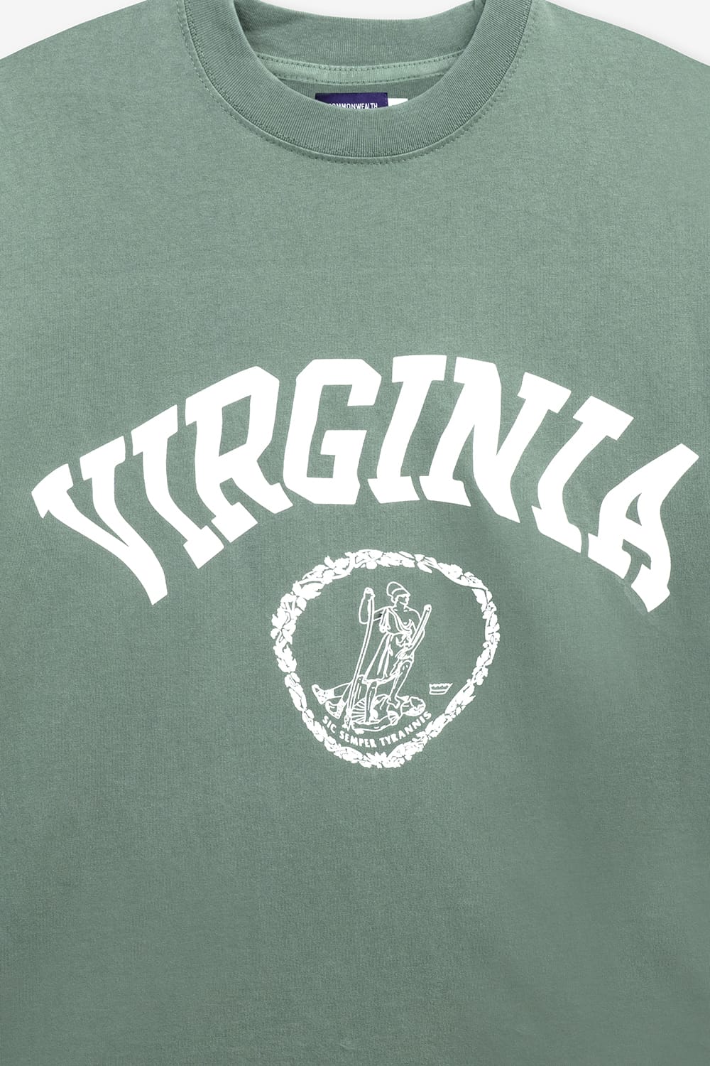 Commonwealth Wavy VA Tee (Vintage Green)
