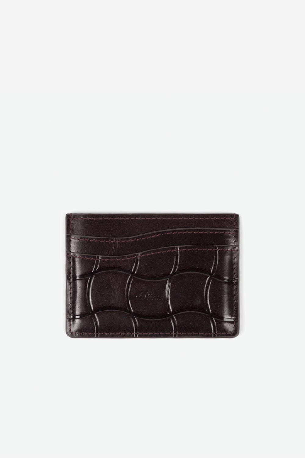 Dime Classic Quilted Cardholder (Burgundy)