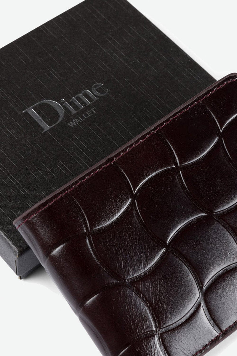 Dime Classic Quilted Cardholder (Burgundy)