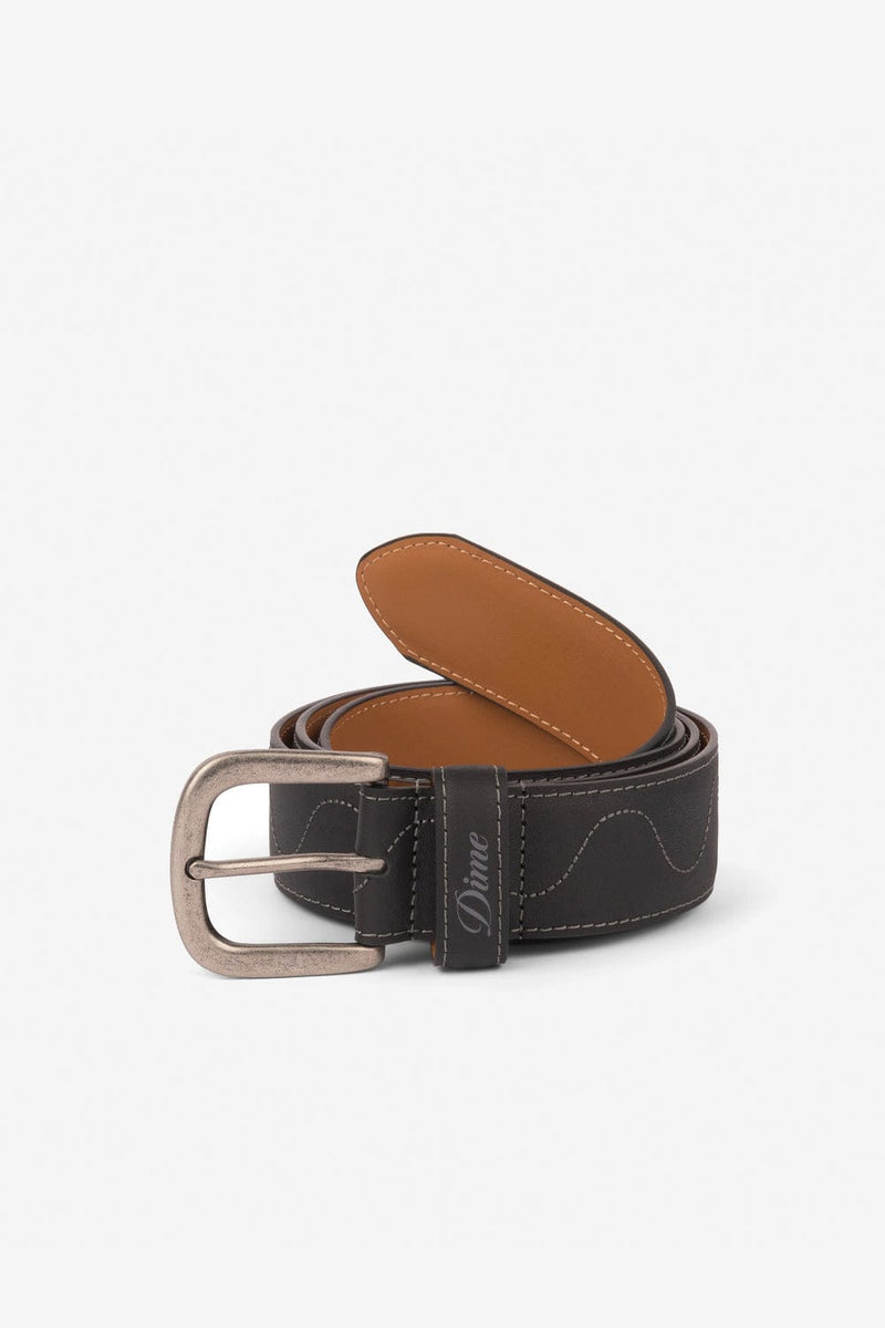 Dime Desert Leather Belt (Black)
