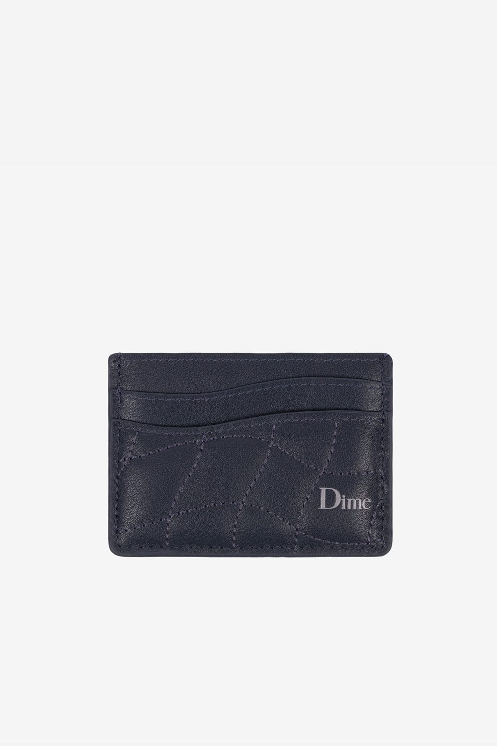 Dime Quilted Card Holder (Dark Blue)