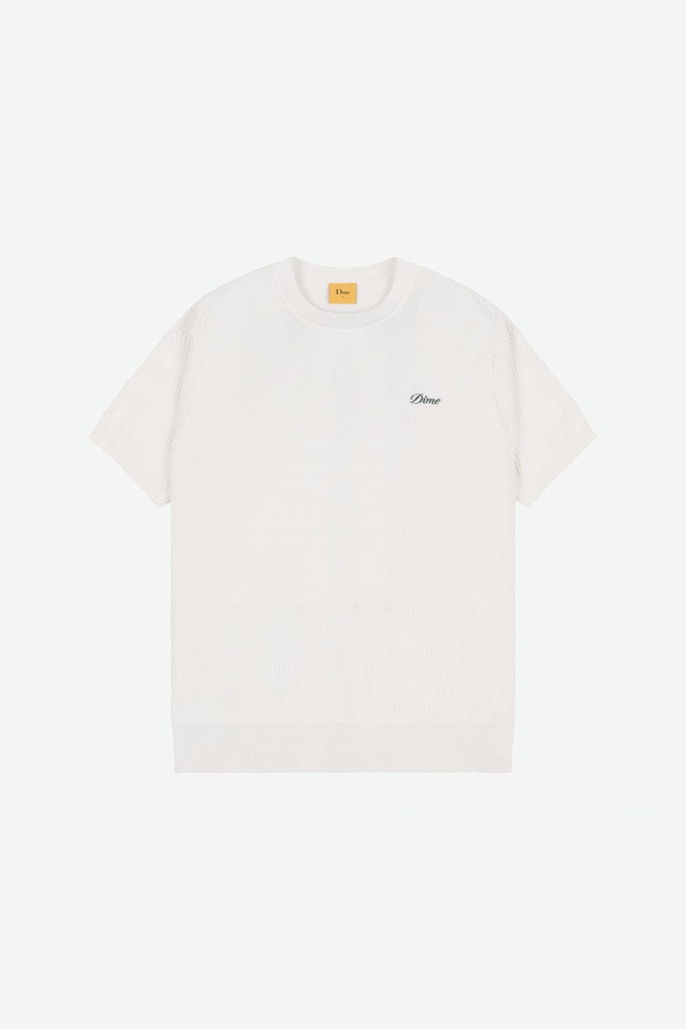 Dime Wave Knit SS Shirt (Ivory)