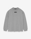 ESSENTIALS Tab Long Sleeve Tee (Dark Heather Oatmeal)