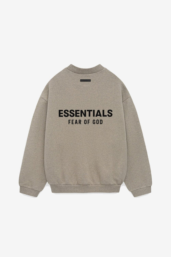 Felpa Con Cappuccio Fear Of God Essentials Farina D'Avena Scura Taglia Media - Autentica, Peso Massiccio, Fleece