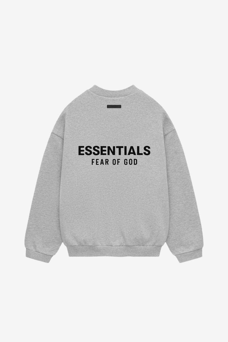 Fear Of God ESSENTIALS Core Fleece Crewneck (Light Heather Gray)