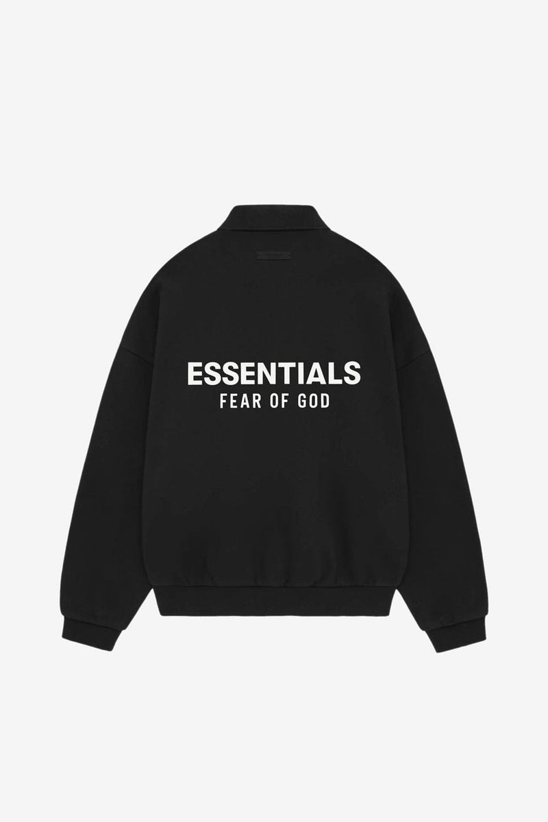 Fear Of God ESSENTIALS Core Fleece Polo (Black)