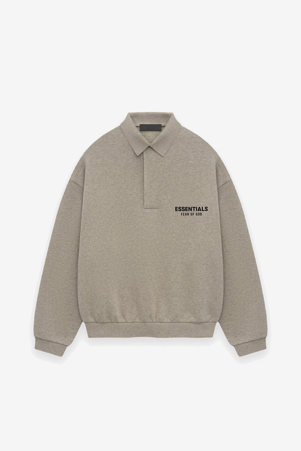 Fear Of God ESSENTIALS Core Fleece Polo (Heather Gray)