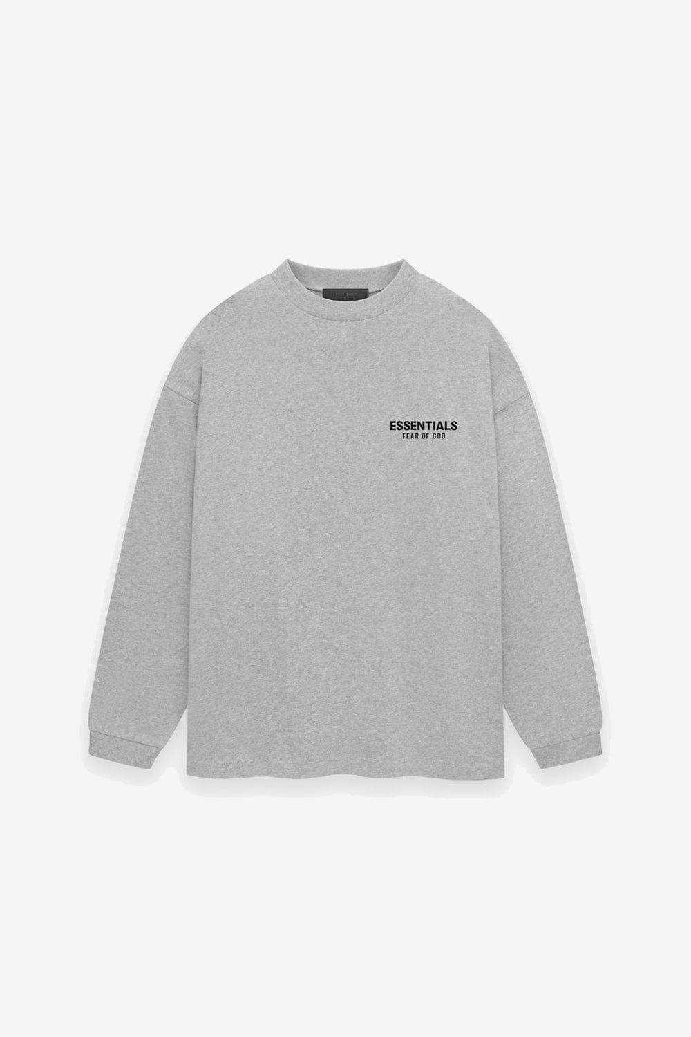 Fear Of God ESSENTIALS Core Jersey Long Sleeve T-Shirt (Light Heather Gray)