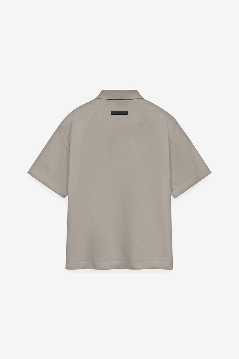 Fear Of God ESSENTIALS Core Pique Polo (Heather Gray)