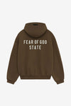 Fear Of God ESSENTIALS Heavy Fleece Full Zip Hoodie (Brown)