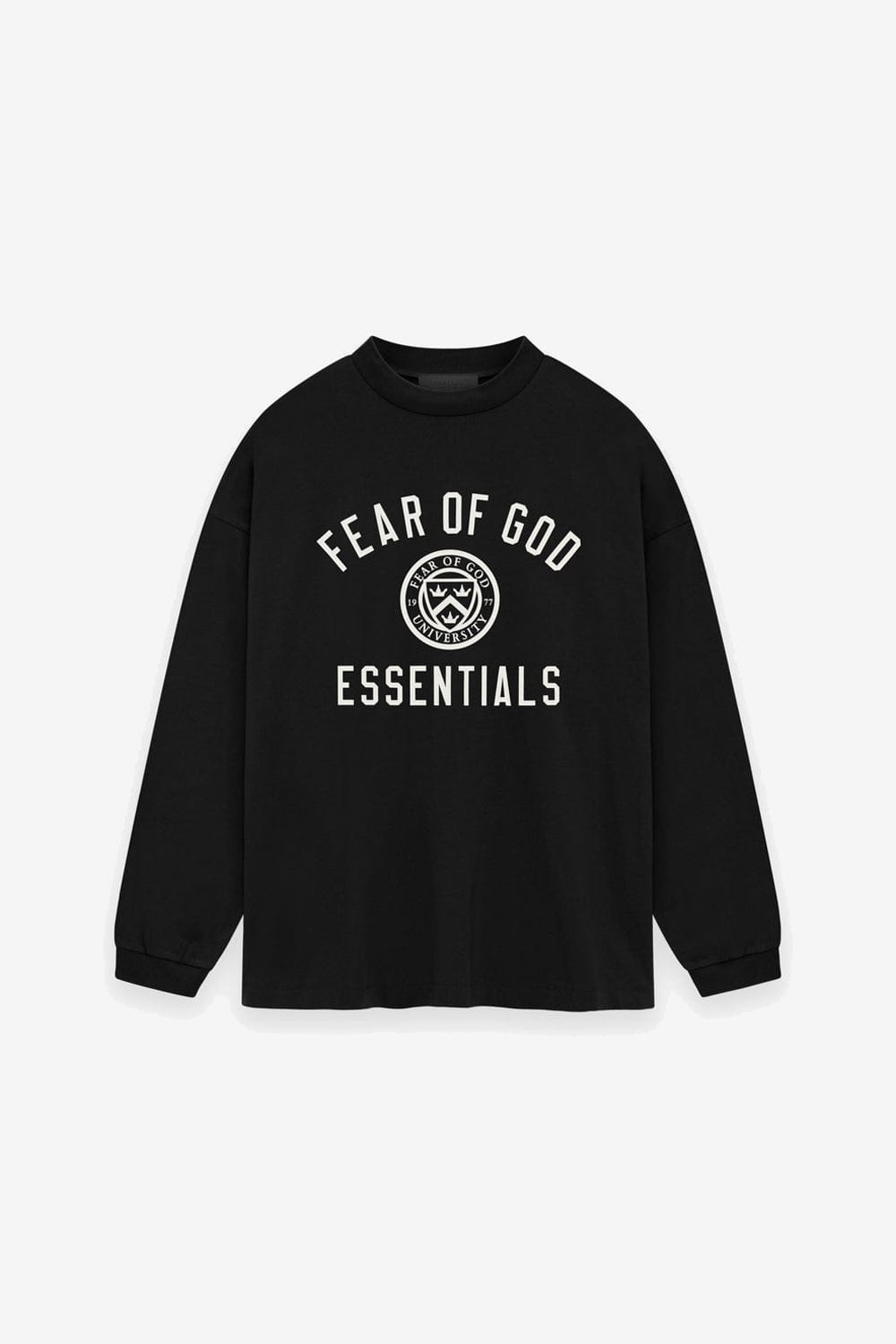 Fear Of God ESSENTIALS Jersey Long Sleeve Tee (Black)