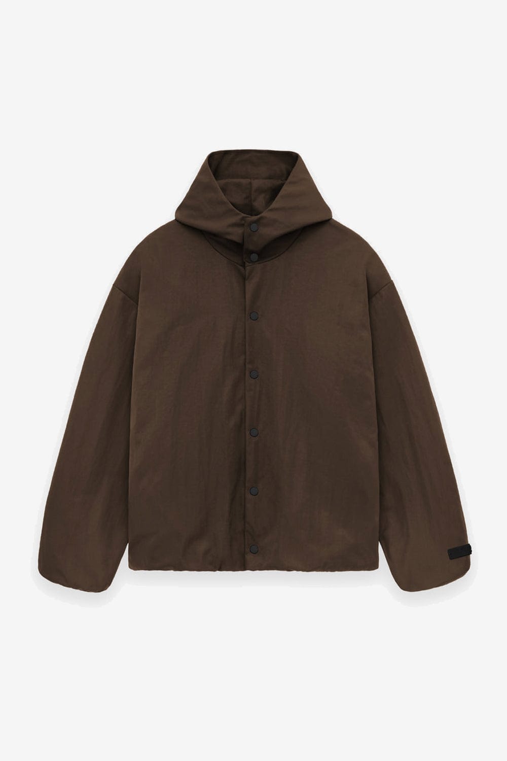 Textured Nylon Hooded Coaches Jacket