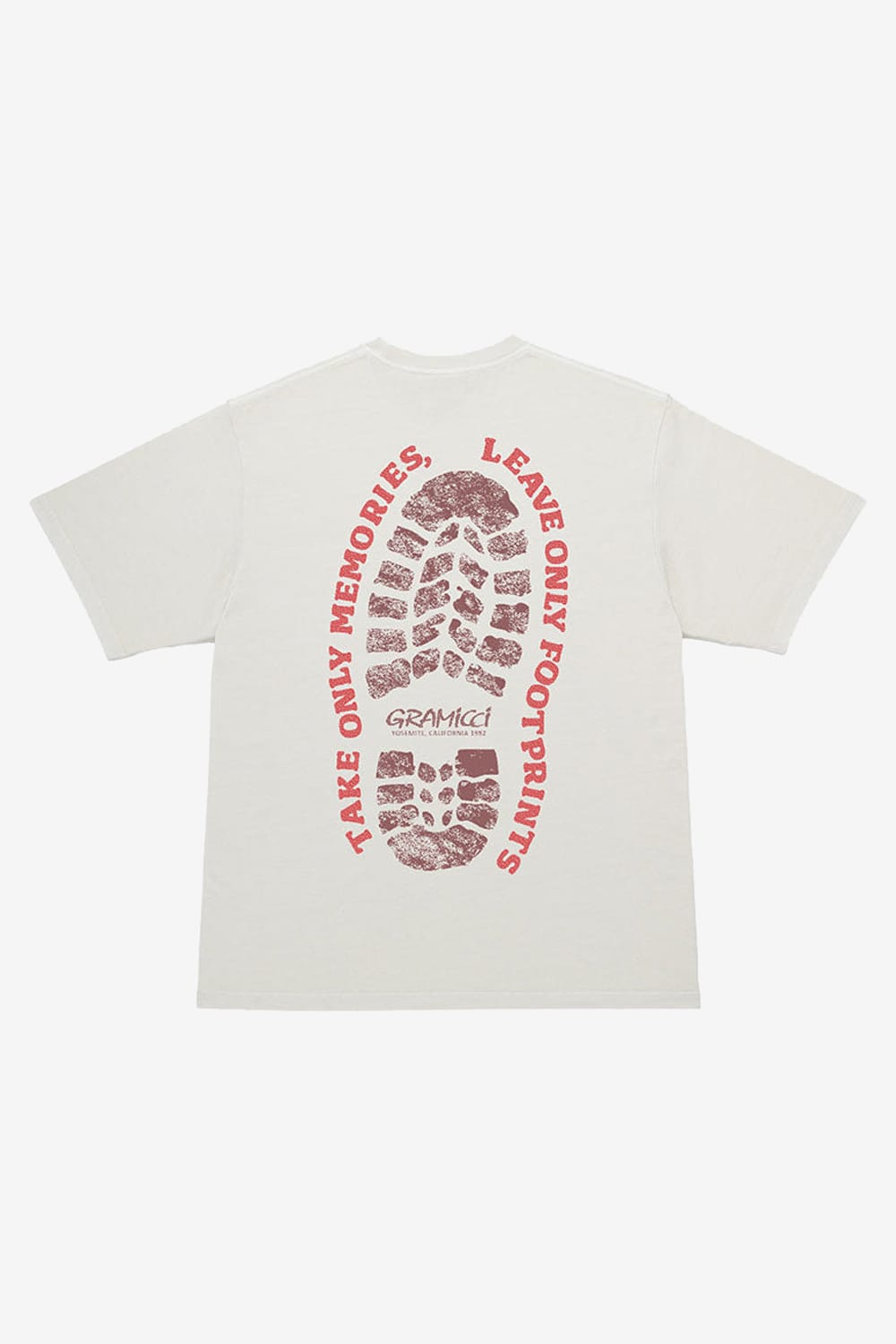 Gramicci Footprints Tee Pigment Dyed (Natural Pigment)