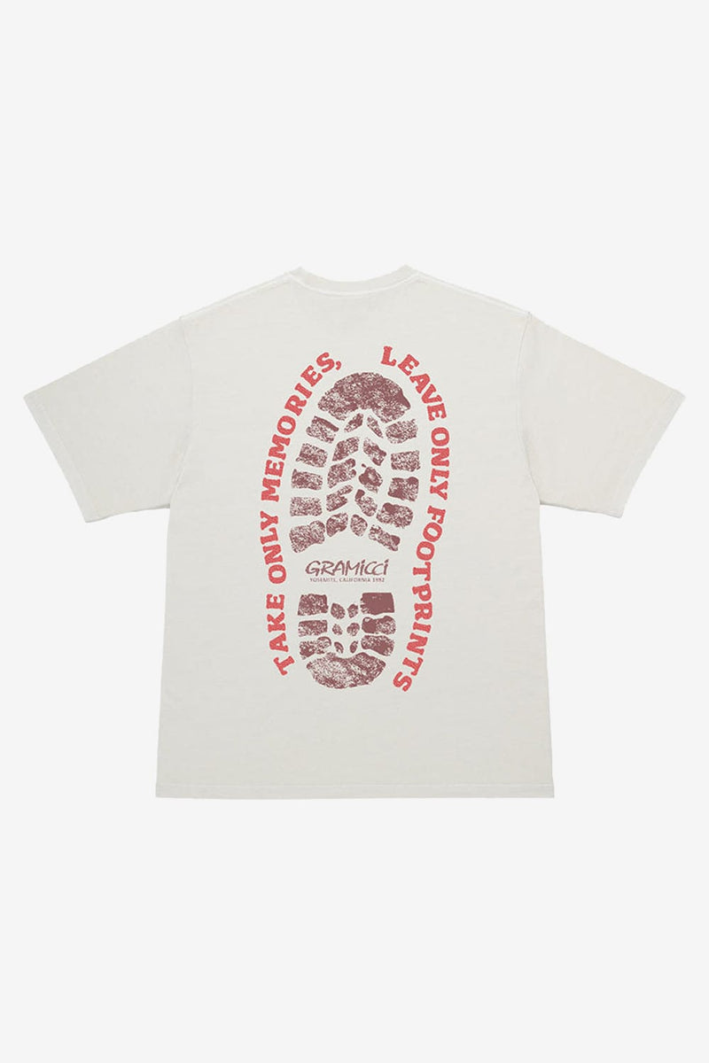 Gramicci Footprints Tee Pigment Dyed (Natural Pigment)