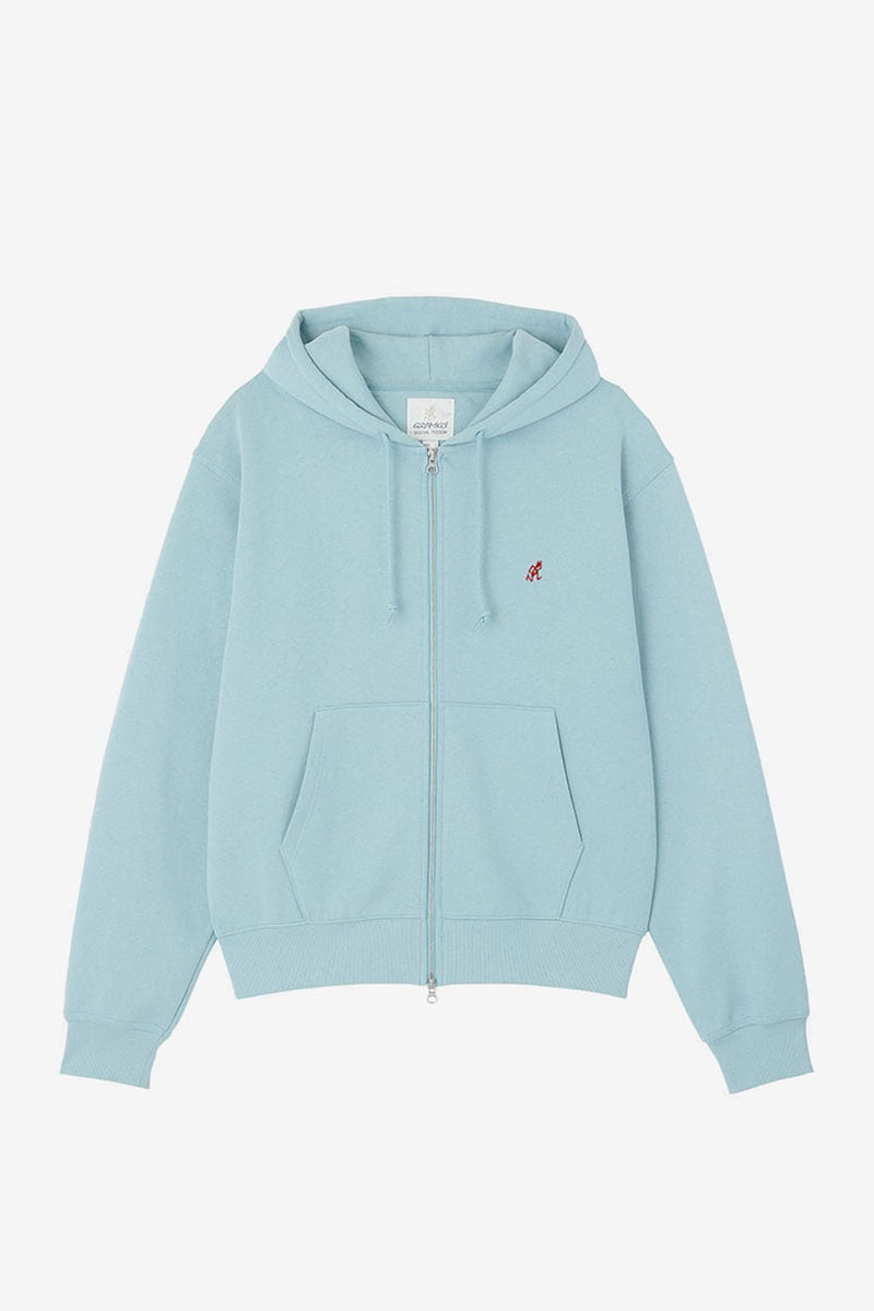 One Point Zip Hooded Sweatshirt