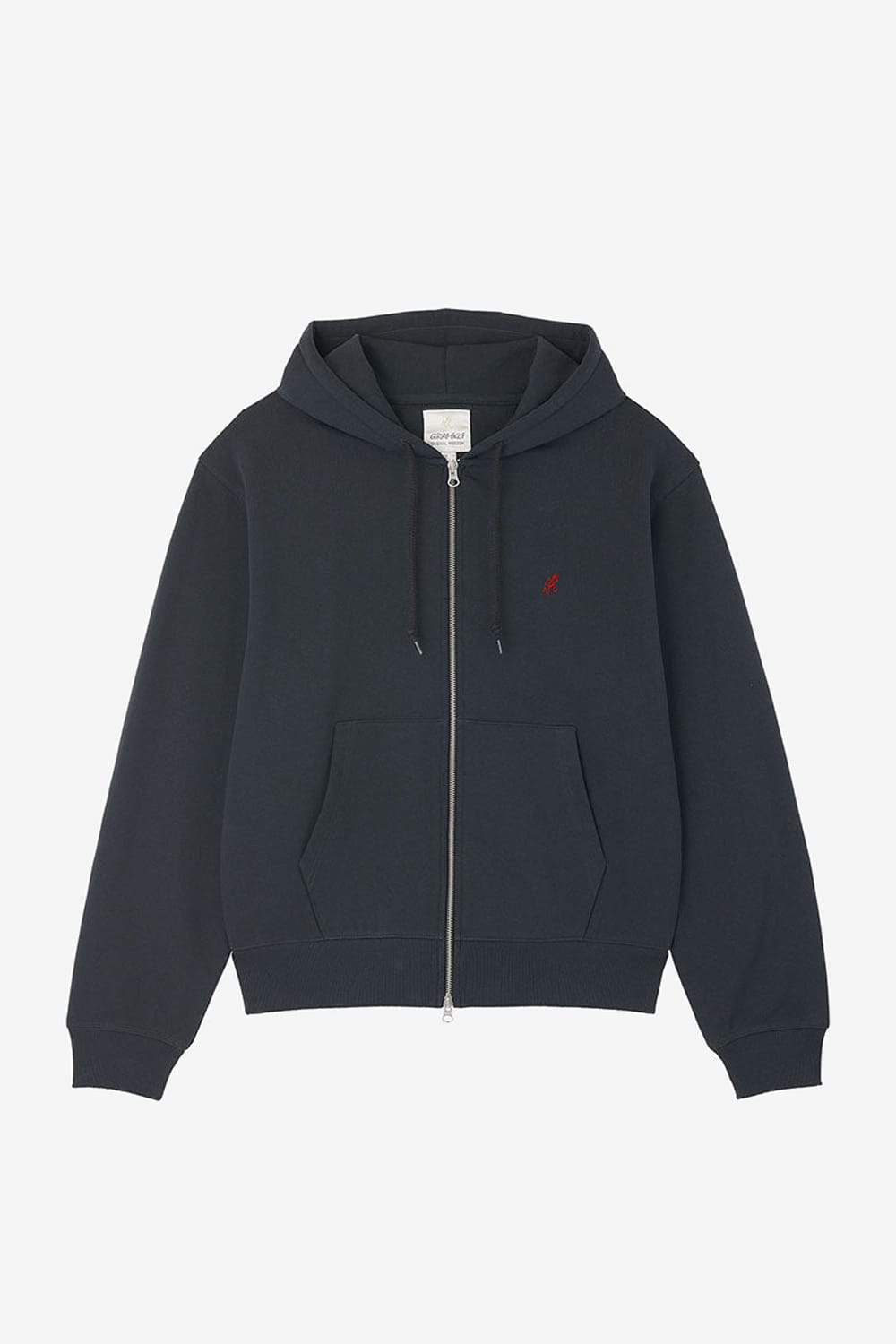 Gramicci One Point Zip Hooded Sweatshirt (Vintage Black)